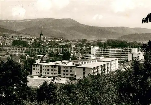 AK / Ansichtskarte Bad Sooden Allendorf Stadtpanorama mit Werra Sanatorium der BfA Kat. Bad Sooden Allendorf