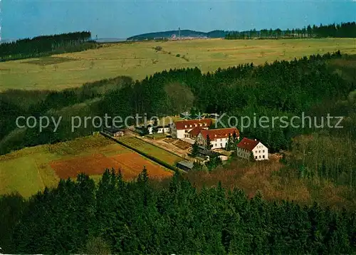 AK / Ansichtskarte Rehe Westerwald Stiftung Christl Erholungsheim Westerwald Fliegeraufnahme Kat. Rehe