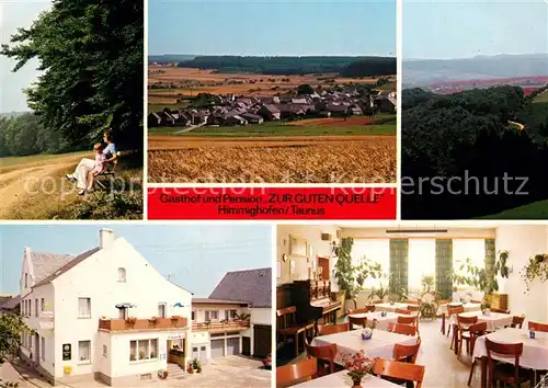 AK / Ansichtskarte Himmighofen Gasthaus Pension Zur guten Quelle Gaststube Panorama Kat. Himmighofen