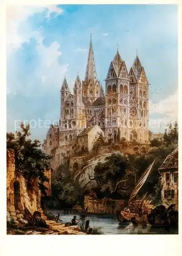 AK / Ansichtskarte Limburg Lahn Dom Aquarell Kat. Limburg a.d. Lahn