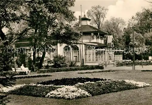 AK / Ansichtskarte Schoenebeck Elbe Volksbad Salzelmen Kurparkgaststaette Kat. Schoenebeck