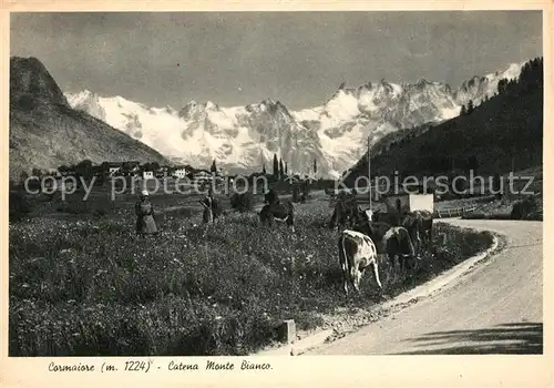 AK / Ansichtskarte Courmayeur Aosta Catena Monte Bianco Kat. Aosta