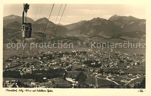 AK / Ansichtskarte Seilbahn Nebelhorn Oberstdorf  Kat. Bahnen