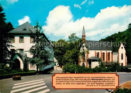 AK / Ansichtskarte Marienthal Rheingau Wallfahrtskirche Kat. Ruedesheim am Rhein