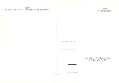AK / Ansichtskarte Beethoven Bonn Geburtshaus  Kat. Persoenlichkeiten