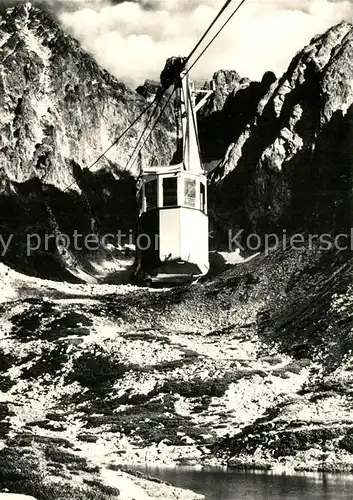 AK / Ansichtskarte Seilbahn Vysoke Tatry Skalnate Pleso Lanovka na Lomnicky Stit  Kat. Bahnen