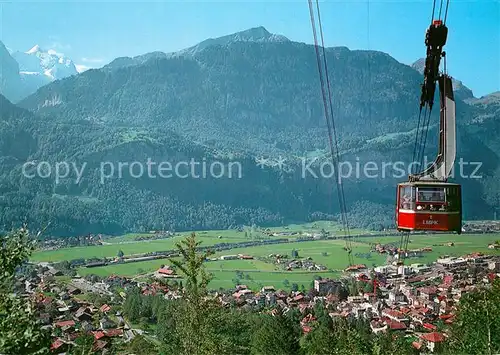 AK / Ansichtskarte Seilbahn Meiringen Planplatten Kaeserstadt  Kat. Bahnen