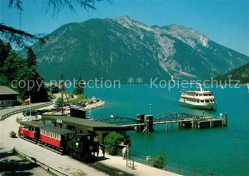 AK / Ansichtskarte Zahnradbahn Achenseebahn Motorschiff  Kat. Bergbahn