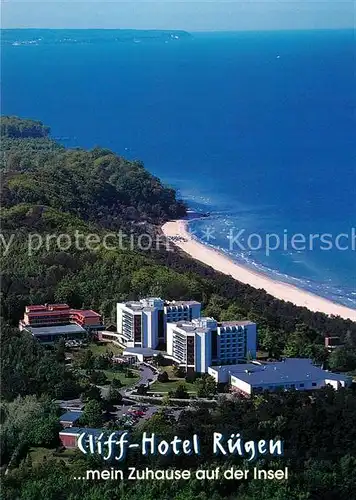 AK / Ansichtskarte Sellin Ruegen Fliegeraufnahme Cliff Hotel Ruegen Kat. Sellin Ostseebad