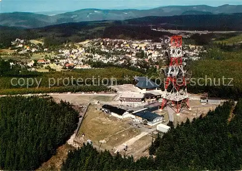 AK / Ansichtskarte Hahnenklee Bockswiese Harz Fliegeraufnahme Bergstation Bergbahn Kat. Goslar