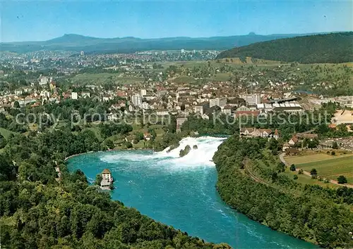 AK / Ansichtskarte Neuhausen Rheinfall Fliegeraufnahme Kat. Schaffhausen