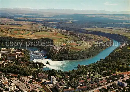 AK / Ansichtskarte Rheinfall SH Fliegeraufnahme Kat. Rheinfall