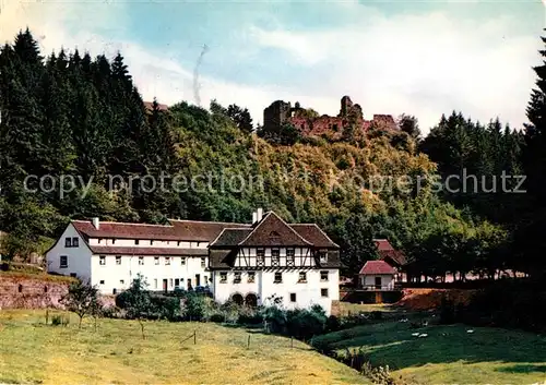 AK / Ansichtskarte Kaiserslautern Klugsche Muehle mit Burgruine Wilenstein Kat. Kaiserslautern