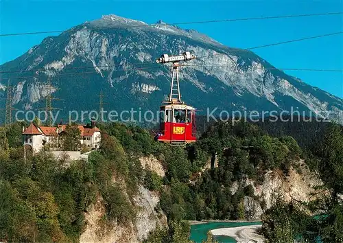 AK / Ansichtskarte Seilbahn Rhaezuens Schloss  Kat. Bahnen