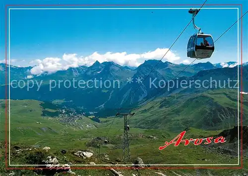 AK / Ansichtskarte Seilbahn Inner Arosa Hoernliexpress  Kat. Bahnen