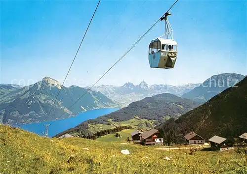 AK / Ansichtskarte Seilbahn Emmetten Rinderbuehl  Kat. Bahnen