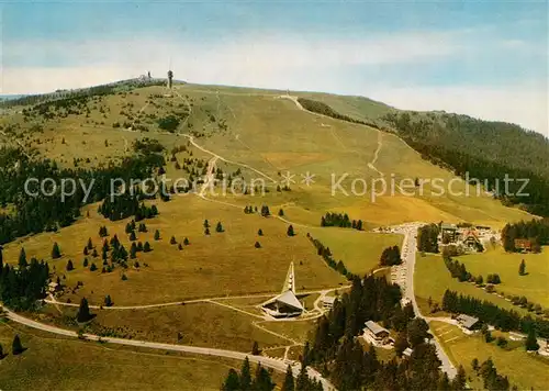 AK / Ansichtskarte Feldberg Schwarzwald Fliegeraufnahme mit Sendeturm Kat. Feldberg (Schwarzwald)