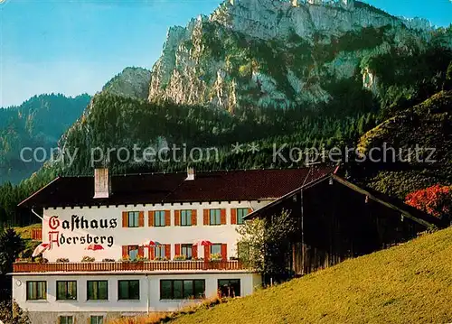 AK / Ansichtskarte Rottau Chiemgau Berggasthaus Pension Adersberg Kat. Grassau