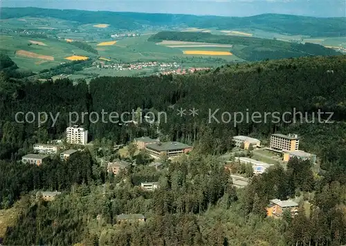 AK / Ansichtskarte Lippoldsberg Fliegeraufnahme Klinik REHA Zentrum Kat. Wahlsburg