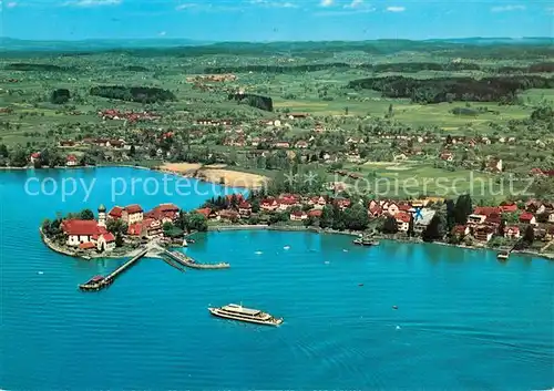 AK / Ansichtskarte Wasserburg Bodensee Fliegeraufnahme Kat. Wasserburg (Bodensee)