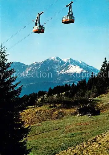 AK / Ansichtskarte Seilbahn Crap S. Gion Signina Laax Flims  Kat. Bahnen