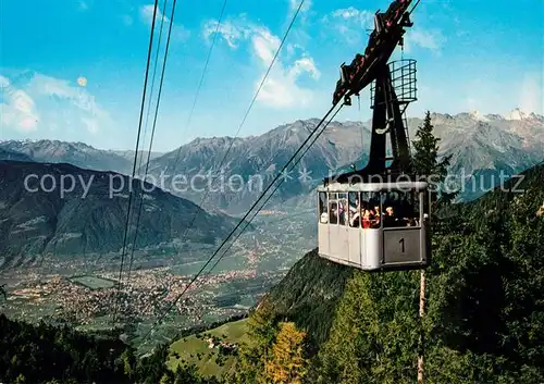 AK / Ansichtskarte Seilbahn Ifinger Meran Texelgruppe Funivia Ivigna Merano  Kat. Bahnen