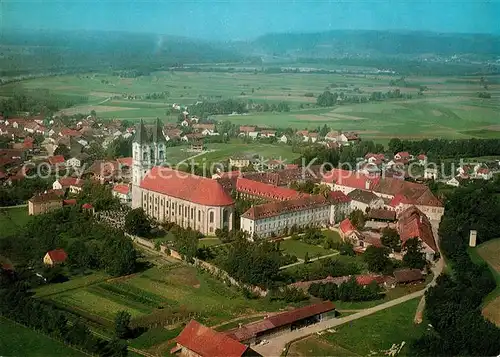 AK / Ansichtskarte Niederalteich Donau Benediktinerabtei Gymnasium Internat Fliegeraufnahme Kat. Niederalteich