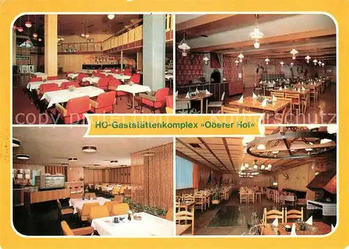 AK / Ansichtskarte Oberhof Thueringen HO Gaststaettenkomplex Oberer Hof Tanzbar Bauernrestaurant Mokkabar Jaegerrestaurant Kat. Oberhof Thueringen