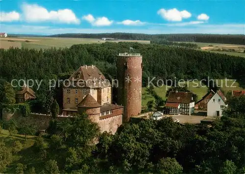 AK / Ansichtskarte Trendelburg Burg Fliegeraufnahme Kat. Trendelburg