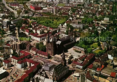 AK / Ansichtskarte Worms Rhein Fliegeraufnahme Dom Kat. Worms