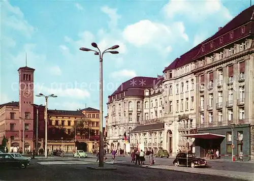 AK / Ansichtskarte Erfurt Bahnhofsplatz Interhotel Erfurter Hof Kat. Erfurt