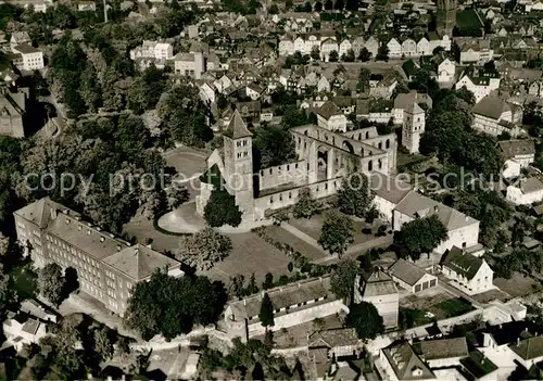 AK / Ansichtskarte Bad Hersfeld Stiftsruine Fliegeraufnahme Kat. Bad Hersfeld