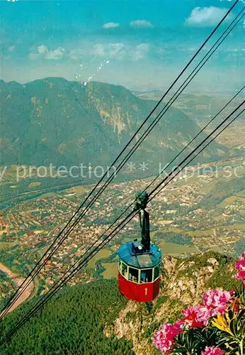 AK / Ansichtskarte Seilbahn Predigtstuhl Hochstaufen Bad Reichenhall  Seilbahn Kat. Bahnen