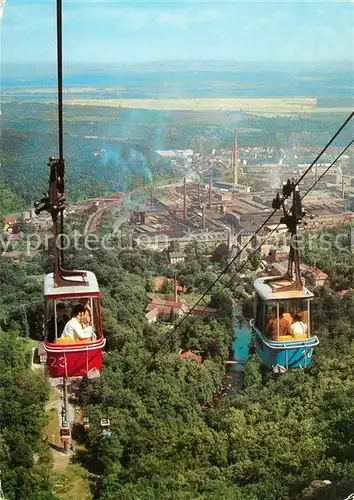 AK / Ansichtskarte Seilbahn Hexentanzplatz Thale  Seilbahn Kat. Bahnen