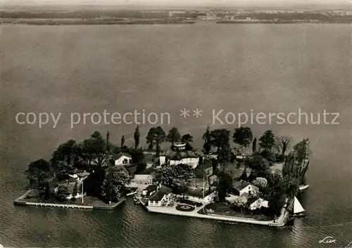 AK / Ansichtskarte Insel Wilhelmstein Gaststaette Steinhuder Meer Fliegeraufnahme Insel Wilhelmstein Kat. Wunstorf