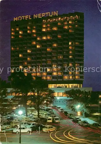 AK / Ansichtskarte Warnemuende Ostseebad Hotel Neptun bei Nacht Warnemuende Ostseebad Kat. Rostock