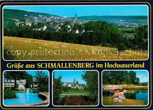 AK / Ansichtskarte Schmallenberg Panorama Park Fontaene Schmallenberg Kat. Schmallenberg