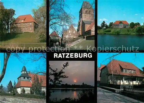 AK / Ansichtskarte Ratzeburg Paul Weber Haus Dom Steintor Bischofsherberge Herrenhaus Domsee Ratzeburg Kat. Ratzeburg