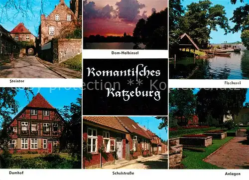 AK / Ansichtskarte Ratzeburg Steintor Dom Halbinsel Fischerei Domhof Anlagen Schulstrasse Ratzeburg Kat. Ratzeburg