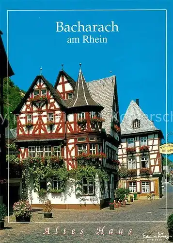 AK / Ansichtskarte Bacharach Rhein Altes Haus Bacharach Rhein Kat. Bacharach