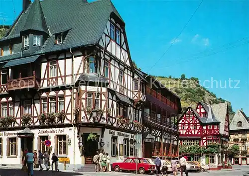 AK / Ansichtskarte Bacharach Rhein Alte Fachwerkhaeuser Marktplatz Bacharach Rhein Kat. Bacharach