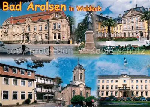 AK / Ansichtskarte Bad Arolsen Stadtkirche Residenzschloss Neues Schloss Bad Arolsen Kat. Bad Arolsen