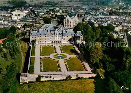 AK / Ansichtskarte Eu Le Chateau style renaissance Vue aerienne Eu Kat. Eu