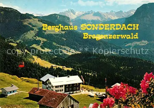 AK / Ansichtskarte Bezau Vorarlberg Gasthaus Pension Berghaus Sonderdach Bezau Vorarlberg Kat. Bezau