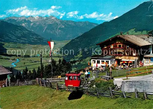 AK / Ansichtskarte Seilbahn Zell am Ziller Gasthof Grindlalm Enzian Sepp  Seilbahn Kat. Bahnen