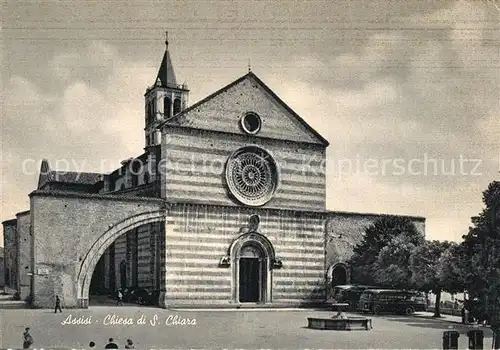 AK / Ansichtskarte Assisi Umbria Chiesa di Santa Chiara Assisi Umbria Kat. Assisi