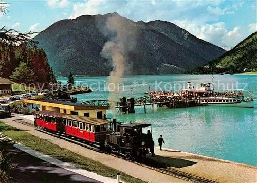 AK / Ansichtskarte Zahnradbahn Motorschiff Achensee  Zahnradbahn Kat. Bergbahn