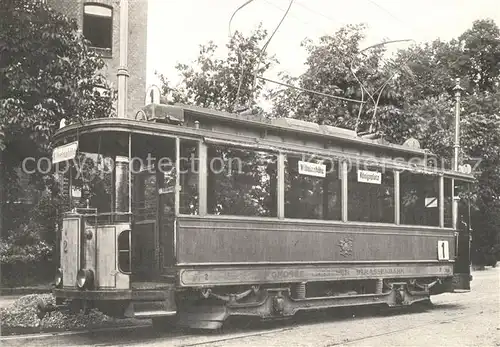 AK / Ansichtskarte Strassenbahn Triebwagen 1 14 Kaeln Deutz  Strassenbahn Kat. Strassenbahn