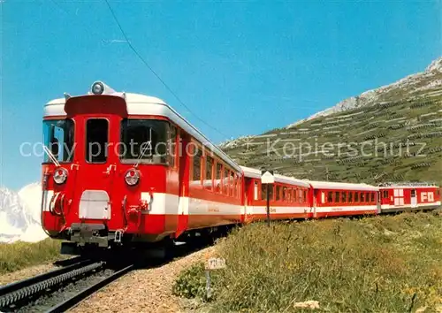 AK / Ansichtskarte Furka Oberalp Bahn Naetschen  Furka Oberalp Bahn Kat. Eisenbahn