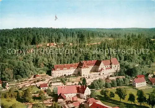 AK / Ansichtskarte Sigmaringen Franziskanerkloster Gorheim Fliegeraufnahme Sigmaringen Kat. Sigmaringen